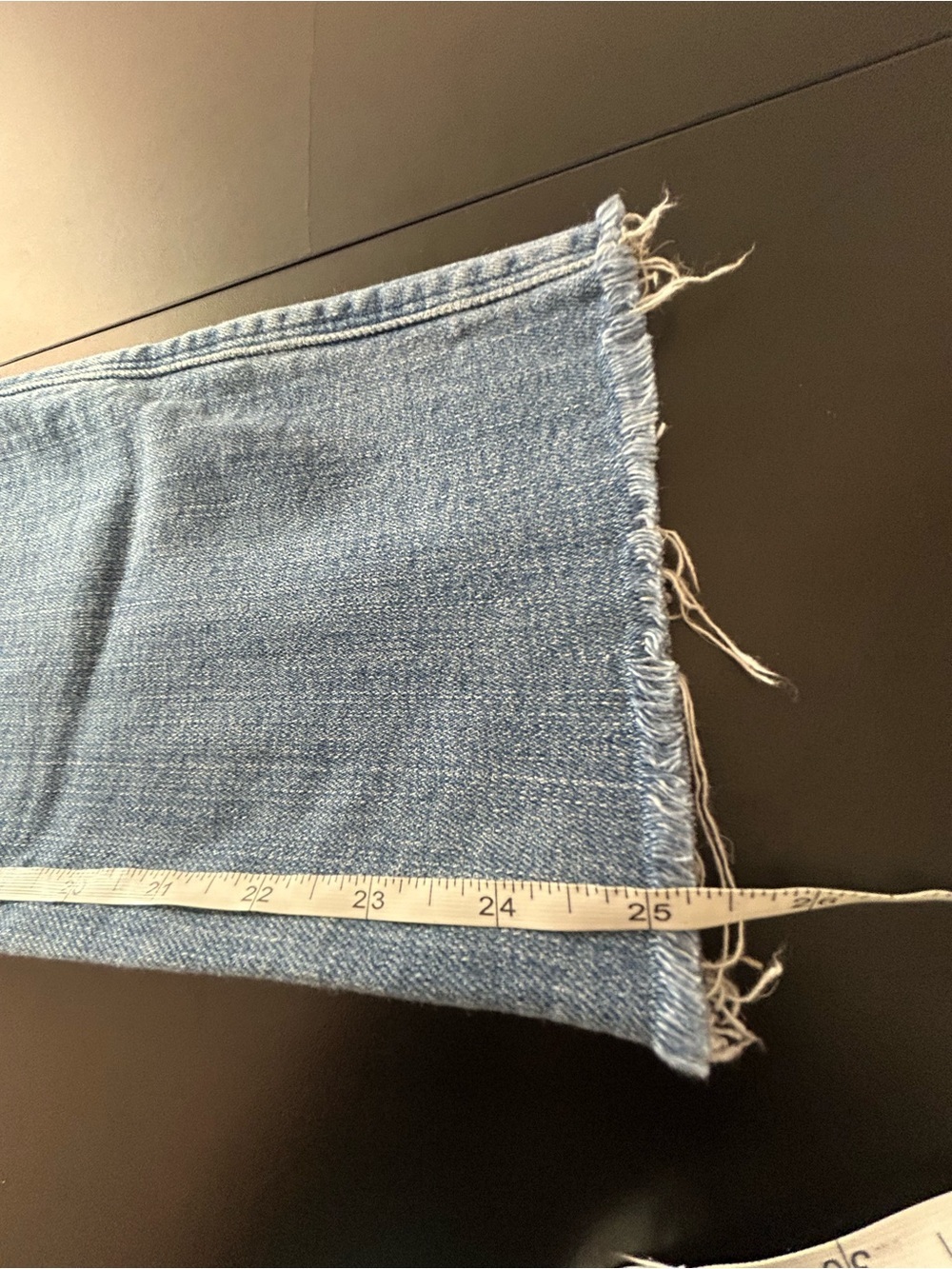 FRAME Le Sylvie Crop Kirah Wash High Rise Skinny Raw Hem Jeans Denim Size 26 - Picture 6 of 6